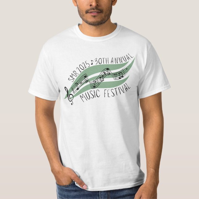 SMR 30. jährlicher T - Shirt für Musikfestivals (Vorderseite)