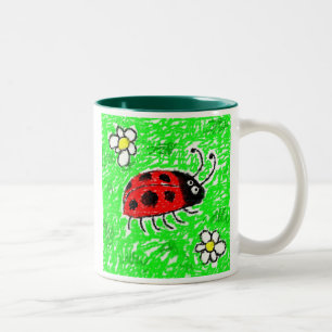 Smudgy Marienkäfer Zweifarbige Tasse