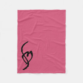 Smuffin Smut-Kennzeichen-Fleece-Decken-heißes Rosa Fleecedecke
