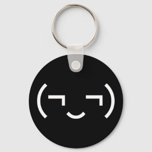 Smug Emoticon (EUR ‿) Japanischer Kaomoji Schlüsselanhänger