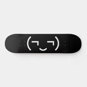 Smug Emoticon (EUR ‿) Japanischer Kaomoji Skateboard