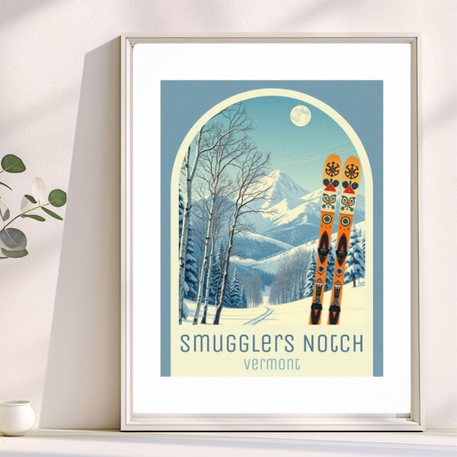 Smugglers Notch Vermont ski resort  Poster (Von Creator hochgeladen)