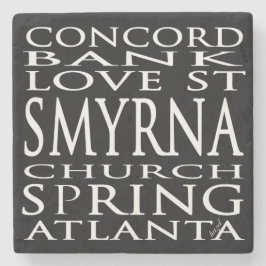 Smyrna Georgia Straßen benennen Untersetzer