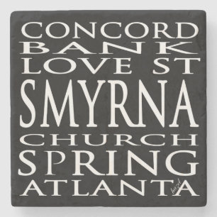 Smyrna Georgia Straßen benennen Untersetzer