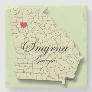 Smyrna, Georgien, Smyrna-Untersetzer, Steinuntersetzer
