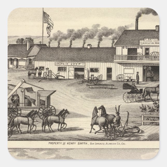 Smyth, Adams-Eigenschaften Quadratischer Aufkleber (Vorderseite)