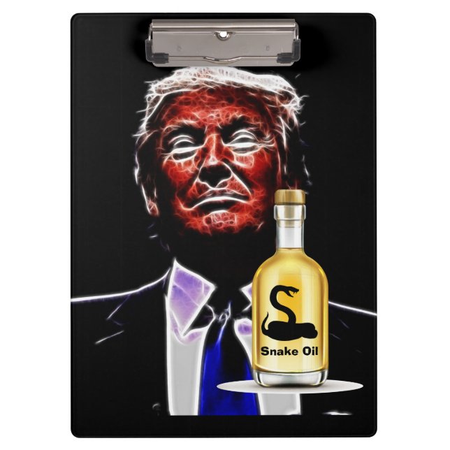 Snaak Oil Salesman Clipboard Klemmbrett (Vorderseite)