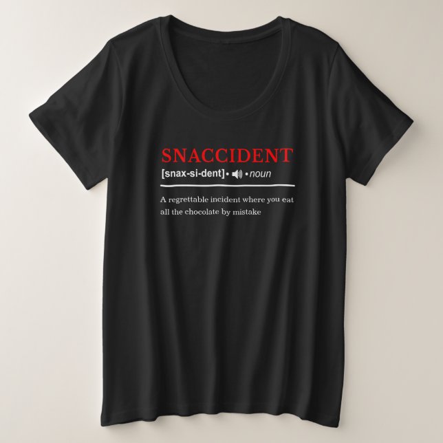 Snaccident - Définition de dictionnaire personnali (Design devant)