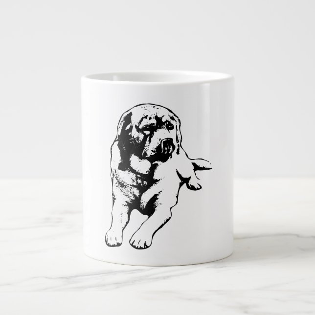 Snack Antizipation - Labrador Lick Jumbo-Tasse (Vorderseite)