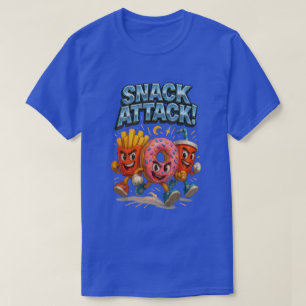 Snack Attack Funny Food Superherd Squad T-Shirt