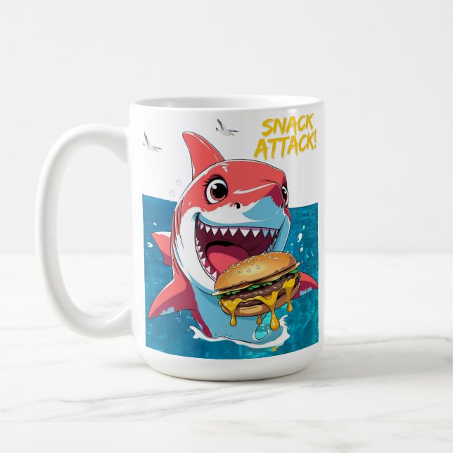 Snack Attack Hai-Tasse Kaffeetasse (Links)