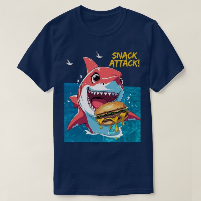 Snack Attack Shark T-Shirt (Design vorne)