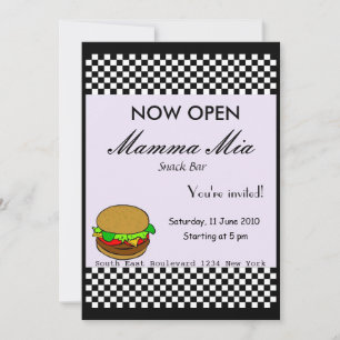 Snack Bar Opening Party Einladung