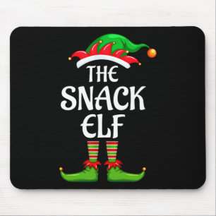 Snack Elf Matching Family Group Weihnachts-Party Mousepad