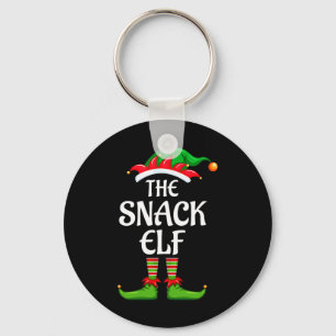 Snack Elf Matching Family Group Weihnachts-Party Schlüsselanhänger