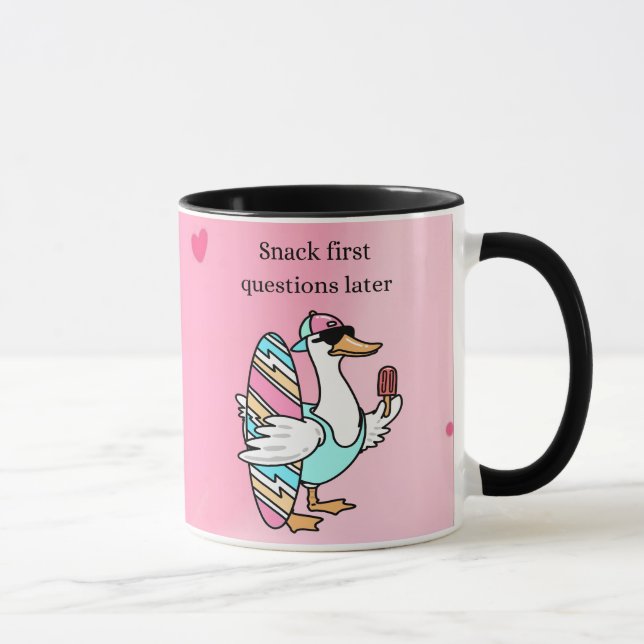 Snack First, Questions Later Mug | Cool Duck  (Droite)