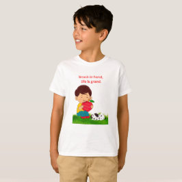 Snack in der Hand, das Leben ist großartig T-Shirt