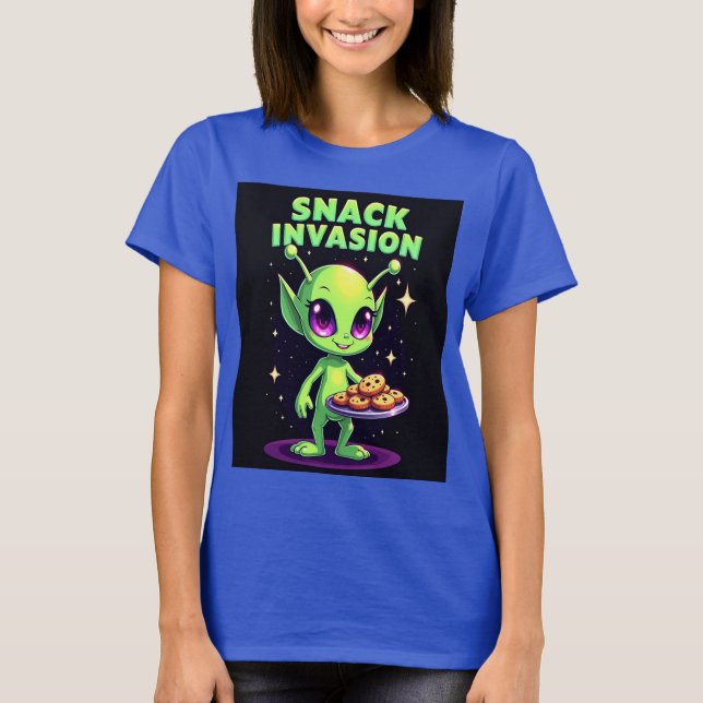 Snack Invasion: Spaß und leckere Übernahme T-Shirt (Vorderseite)