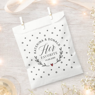 Snack Mitternacht Elegante Wedding Favor Bag Geschenktütchen