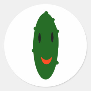Snack Pickle Runder Aufkleber