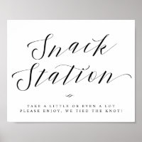 Snack Station Chic Brautparty oder Hochzeitszeiche