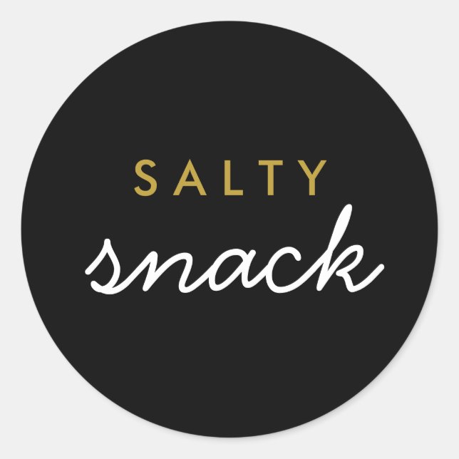 Snack-Sticker Runder Aufkleber (Vorderseite)