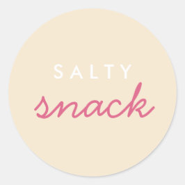 Snack-Sticker Runder Aufkleber