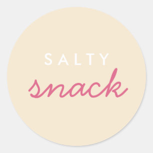 Snack-Sticker Runder Aufkleber