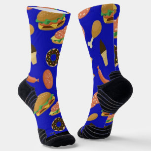 Snack Time Blue Socken