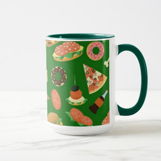 Snack Time Green Coffee Tasse (Rechts)