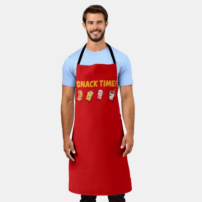 Snack Time! Retro Candy Popcorn Schürze (Getragen)