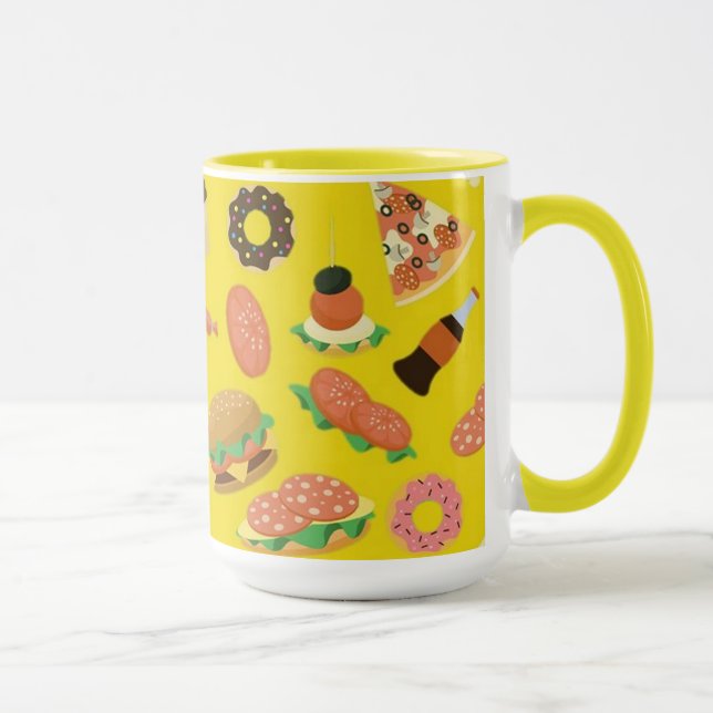 Snack Time Yellow Coffee Tasse (Rechts)