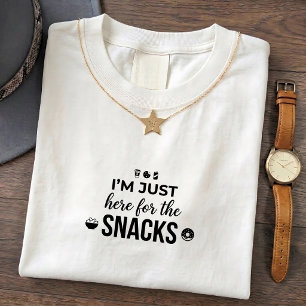 Snack-versessener Quote-Pullover T-Shirt