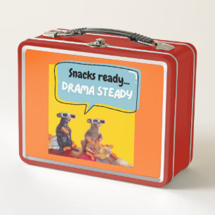 Snacks fertig, Drama Stetig Metall Brotdose