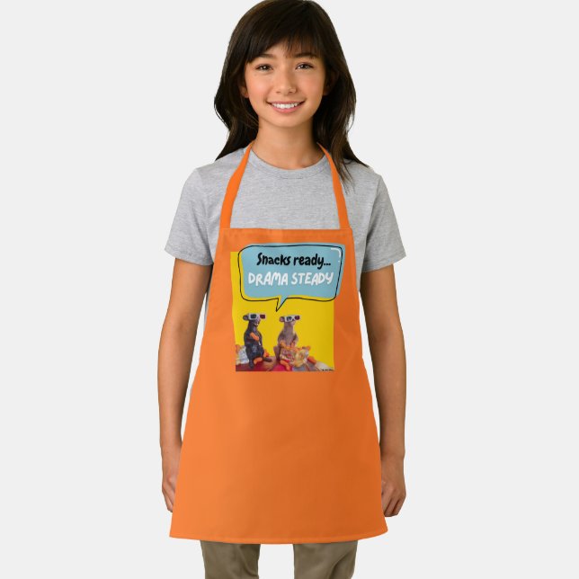 Snacks fertig, Drama Stetig Schürze (Insitu)