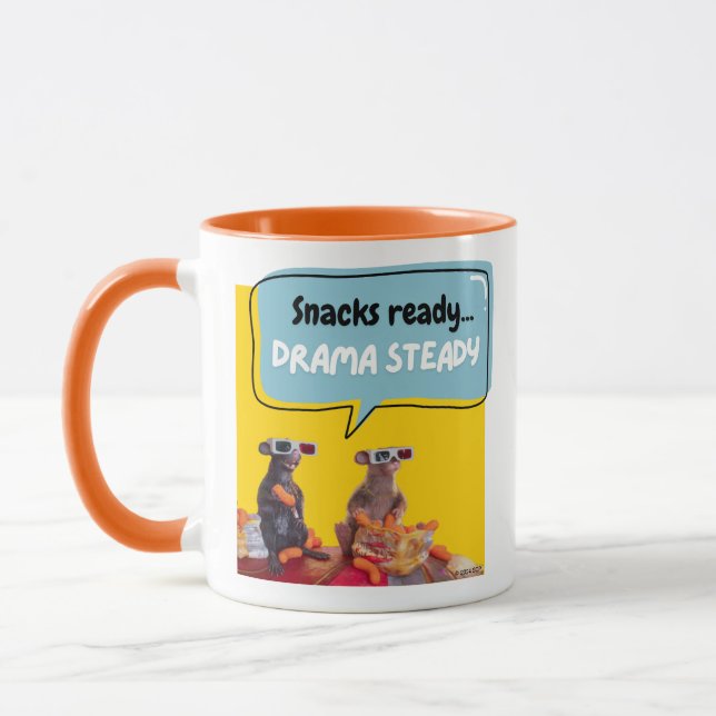 Snacks fertig, Drama Stetig Tasse (Links)