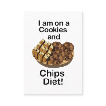 Snacks Ich bin auf Kekse und Chips Diät Essen