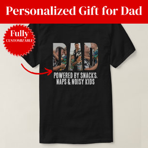 Snacks Nickerchen Lautstarke Kinder Dad Geschenk T-Shirt