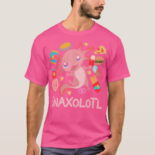 Snacks Salamander Funny Snaxolotl Amphibien Tier T-Shirt