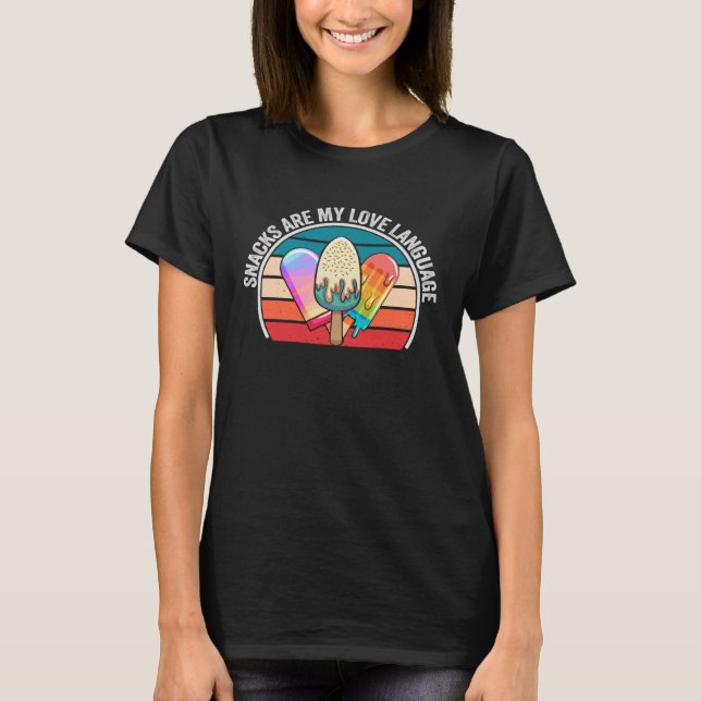 Snacks sind meine Liebe Süßwarenladen Funny Ice C T-Shirt (Vorderseite)