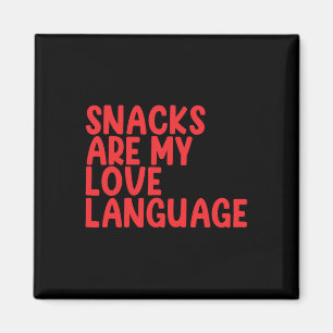 Snacks sind meine Liebessprache Kleinkind Valentin Magnet