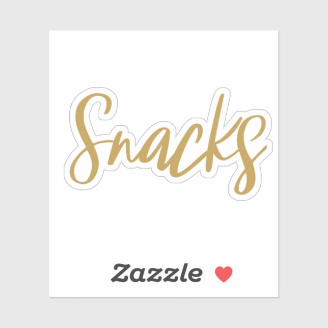 Snacks Storage Sticker (Blatt)