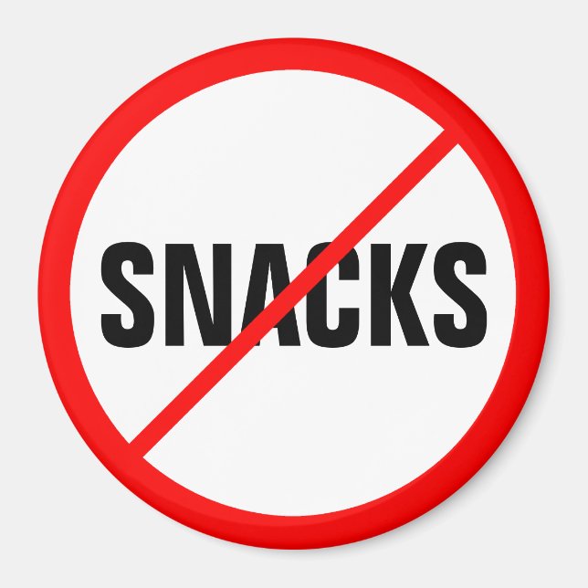 Snacks verboten! magnet (Vorne)