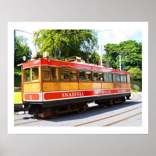 Snaefell-Bergbahn Poster (Vorne)