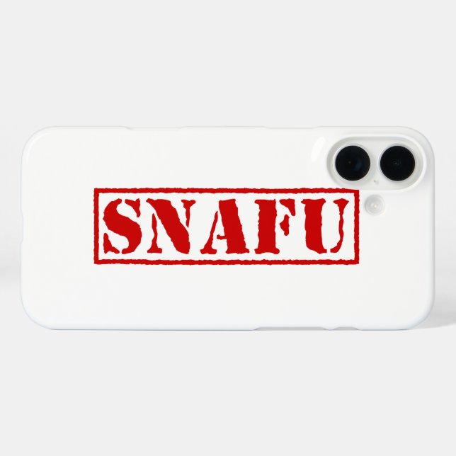 SNAFU iPhone 16 PLUS HÜLLE (Rückseite (Horizontal))