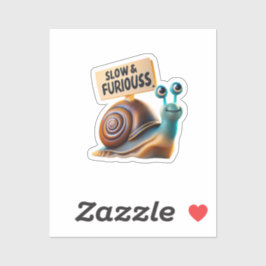 Snai:"langsam und wütend!" aufkleber