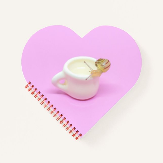 Snail and coffee cup notizbuch (Vorderseite)