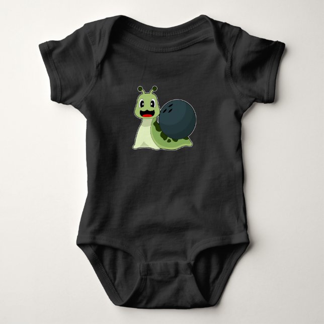 Snail Bowling Bowling Baby Strampler (Vorderseite)