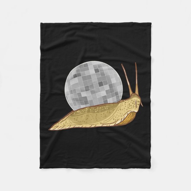 Snail Disco Ball Fantastische Muschel Locarno Fleecedecke (Vorderseite)