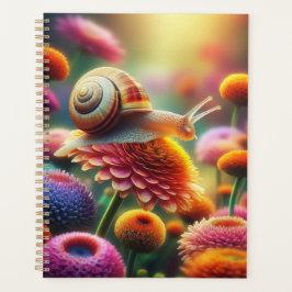 Snail Journal mit Blume Planer